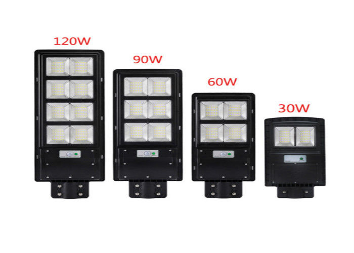 Đèn đường LED chạy bằng năng lượng mặt trời 1300LM Cảm biến chuyển động Tất cả trong một Đèn đường năng lượng mặt trời